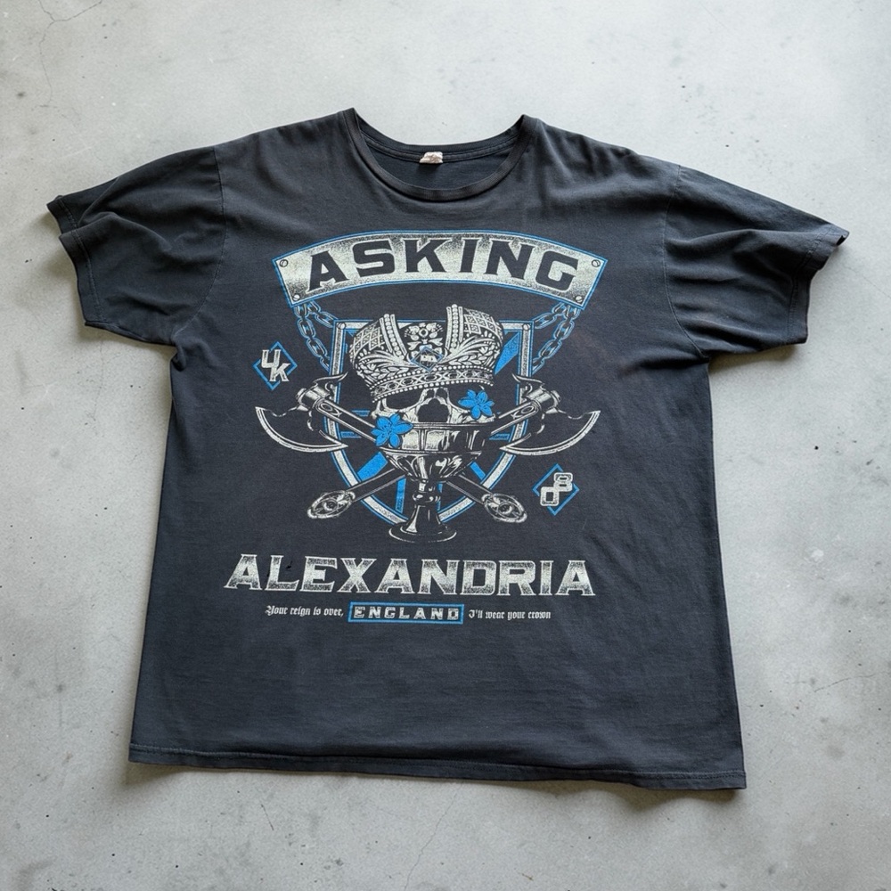 Asking Alexandria Graphic T-Shirt Grunge Band Tee Vintage